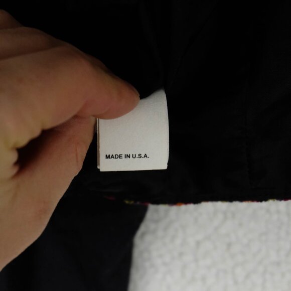 Double D Ranch Blazer Womens Large Black Cropped Western Embroidered Cross Open - Picture 8 of 9